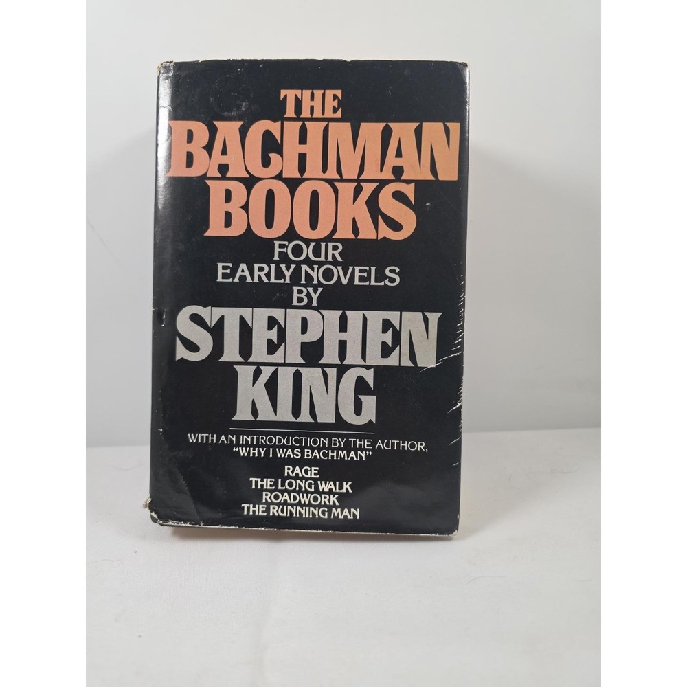 Stephen King The Bachman Books 1985 NAL Hardcover DJ Book Club Rage OOP